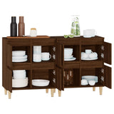 NNEVL Sideboards 2 pcs Brown Oak 60x35x70 cm Engineered Wood