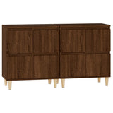 NNEVL Sideboards 2 pcs Brown Oak 60x35x70 cm Engineered Wood
