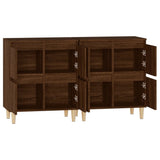 NNEVL Sideboards 2 pcs Brown Oak 60x35x70 cm Engineered Wood