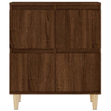 NNEVL Sideboards 2 pcs Brown Oak 60x35x70 cm Engineered Wood
