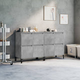 NNEVL Sideboard 2 pcs Concrete Grey 60x35x70 cm Engineered Wood