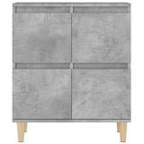 NNEVL Sideboards 3 pcs Concrete Grey 60x35x70 cm Engineered Wood