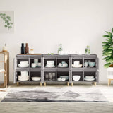NNEVL Sideboards 3 pcs Grey Sonoma 60x35x70 cm Engineered Wood