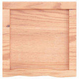 NNEVL Bathroom Countertop Light Brown 40x40x4 cm Treated Solid Wood