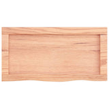 NNEVL Bathroom Countertop Light Brown 60x30x4 cm Treated Solid Wood