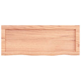 NNEVL Bathroom Countertop Light Brown 80x30x4 cm Treated Solid Wood