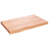 NNEVL Bathroom Countertop Light Brown 80x50x6 cm Treated Solid Wood
