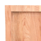 NNEVL Bathroom Countertop Light Brown 80x50x6 cm Treated Solid Wood