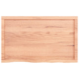 NNEVL Bathroom Countertop Light Brown 100x60x4 cm Treated Solid Wood