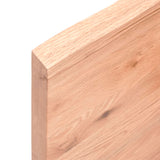 NNEVL Bathroom Countertop Light Brown 100x60x4 cm Treated Solid Wood
