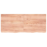 NNEVL Bathroom Countertop Light Brown 120x50x6 cm Treated Solid Wood