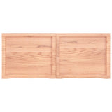 NNEVL Bathroom Countertop Light Brown 120x50x6 cm Treated Solid Wood