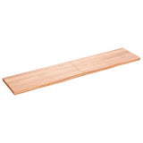 NNEVL Bathroom Countertop Light Brown 180x40x4 cm Treated Solid Wood