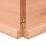 NNEVL Bathroom Countertop Light Brown 180x40x4 cm Treated Solid Wood