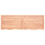 NNEVL Bathroom Countertop Light Brown 180x60x6 cm Treated Solid Wood