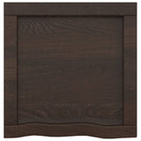 NNEVL Bathroom Countertop Dark Grey 40x40x4 cm Treated Solid Wood