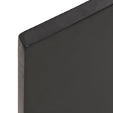 NNEVL Bathroom Countertop Dark Grey 40x50x2 cm Treated Solid Wood