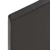 NNEVL Bathroom Countertop Dark Grey 60x50x2 cm Treated Solid Wood