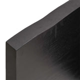 NNEVL Bathroom Countertop Dark Grey 60x50x4 cm Treated Solid Wood