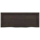 NNEVL Bathroom Countertop Dark Grey 80x30x4 cm Treated Solid Wood