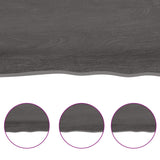 NNEVL Bathroom Countertop Dark Grey 80x40x2 cm Treated Solid Wood
