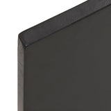 NNEVL Bathroom Countertop Dark Grey 80x50x2 cm Treated Solid Wood