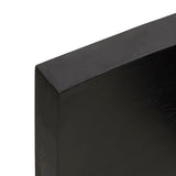 NNEVL Bathroom Countertop Dark Grey 80x50x6 cm Treated Solid Wood