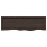 NNEVL Bathroom Countertop Dark Grey 100x30x4 cm Treated Solid Wood