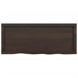 NNEVL Bathroom Countertop Dark Grey 100x40x4 cm Treated Solid Wood