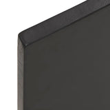 NNEVL Bathroom Countertop Dark Grey 100x50x2 cm Treated Solid Wood