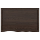 NNEVL Bathroom Countertop Dark Grey 100x60x4 cm Treated Solid Wood