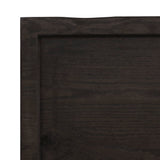 NNEVL Bathroom Countertop Dark Grey 100x60x4 cm Treated Solid Wood