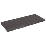 NNEVL Bathroom Countertop Dark Grey 120x50x6 cm Treated Solid Wood
