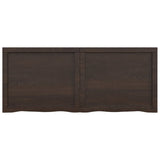 NNEVL Bathroom Countertop Dark Grey 120x50x6 cm Treated Solid Wood