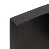 NNEVL Bathroom Countertop Dark Grey 120x50x6 cm Treated Solid Wood