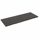 NNEVL Bathroom Countertop Dark Grey 160x60x4 cm Treated Solid Wood