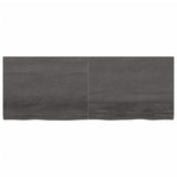 NNEVL Bathroom Countertop Dark Grey 160x60x4 cm Treated Solid Wood