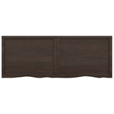 NNEVL Bathroom Countertop Dark Grey 160x60x4 cm Treated Solid Wood