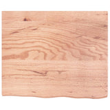 NNEVL Table Top Light Brown 60x50x4 cm Treated Solid Wood Oak