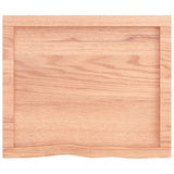 NNEVL Table Top Light Brown 60x50x4 cm Treated Solid Wood Oak