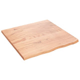 NNEVL Table Top Light Brown 60x60x2 cm Treated Solid Wood Oak