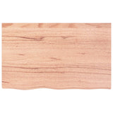 NNEVL Table Top Light Brown 80x50x4 cm Treated Solid Wood Oak