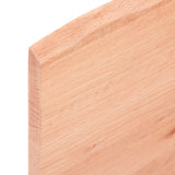 NNEVL Table Top Light Brown 80x60x2 cm Treated Solid Wood Oak