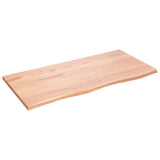 NNEVL Table Top Light Brown 100x50x2 cm Treated Solid Wood Oak