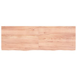 NNEVL Table Top Light Brown 120x40x4 cm Treated Solid Wood Oak