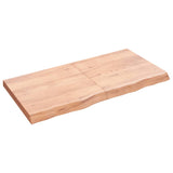 NNEVL Table Top Light Brown 120x60x6 cm Treated Solid Wood Oak