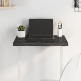 NNEVL Table Top Dark Grey 60x50x4 cm Treated Solid Wood Oak