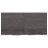 NNEVL Table Top Dark Grey 120x60x6 cm Treated Solid Wood Oak