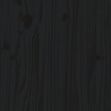 NNEVL 7 Piece Garden Lounge Set with Cushions Black Solid Wood