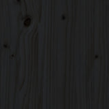 NNEVL 2 Piece Garden Lounge Set with Cushions Black Solid Wood